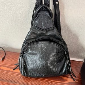 Leather Backpack Purse